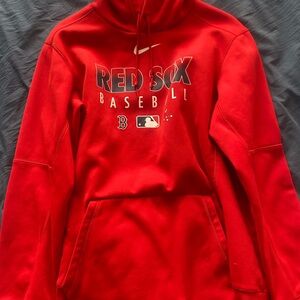 Nike Red Dri-FIT Baseball Hoodie